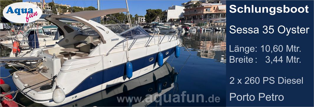 Aquafun Bootsschule Mallorca Porto Petro bei Cala D'or Schulungsboot Sportbootführerscheinausbildung